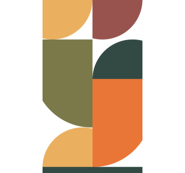 Fenster Rollo modern geometrische formfusion - TenStickers