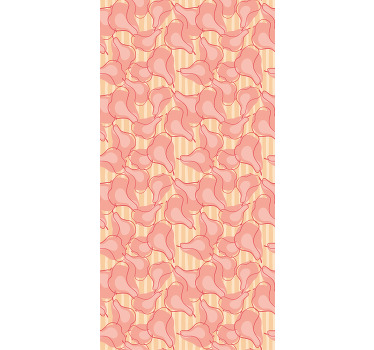 Estores enrollable flores patrón de pétalos suaves - TenVinilo