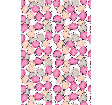 Pembe meyve ve sebze Stor perde ile desen - TenStickers