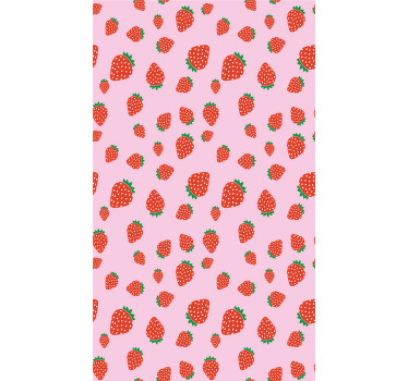 Strawberry Pattern Delight blind fruit - TenStickers