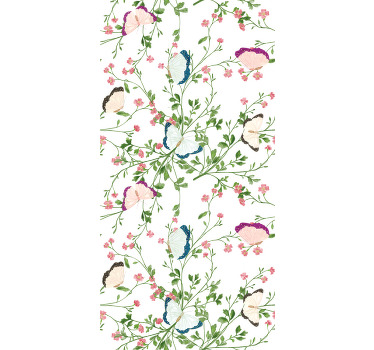 Fantasia aquarela flores e plantas cegas - TenStickers