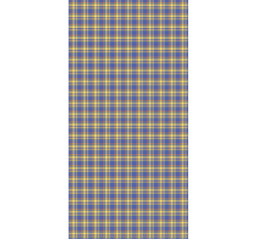 Blå check tartarmönster modern rullgardin - Tenstickers