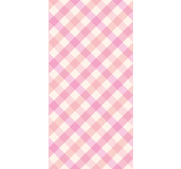 Store enrouleur textures et motifs motif à carreaux roses - TenStickers