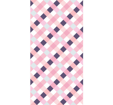 Estore de rolo modernos harmonia de padrão de diamante - TenStickers