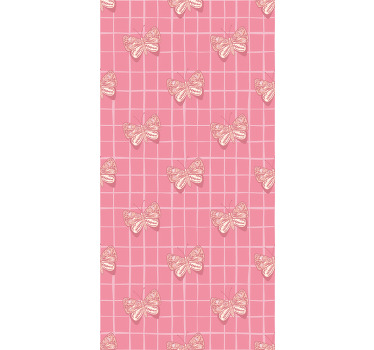 Estampa com borboletas na sala de estar cega - TenStickers