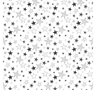 Rollo Fenster Kinderzimmer graues sternenabenteuer - TenStickers