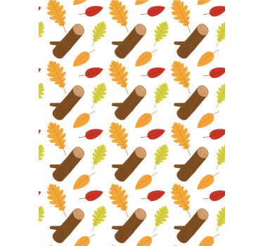 Rolo zavjese cvijeće i biljke uzorak jesenskog lišća - TenStickers