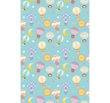 Hot air balloons and suns blind children - TenStickers