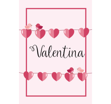 Rollo Fenster Jugenzimmer liebe herzen und namen - TenStickers