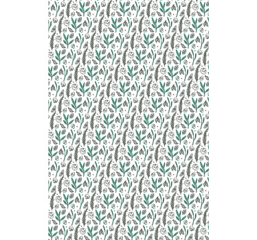 Estor enrollable flores sutil motivo floral - TenVinilo