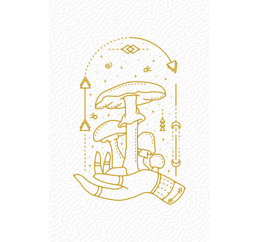 Estores enrollable flores ofrenda de mano de hongo - TenVinilo