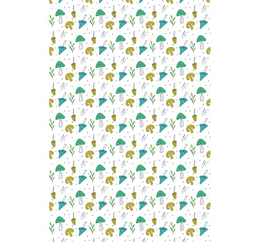 Küchenfenster Rollo Pilzmuster - TenStickers