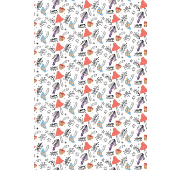 Rollo Fenster Blumen und Pflanzen flippiges blumendesign - TenStickers