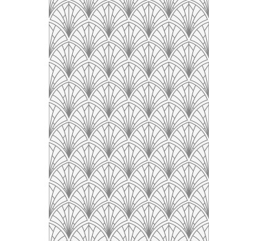 Rollo Fenster Elegant art déco graues muster - TenStickers