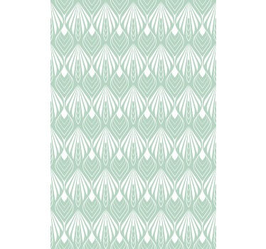 Pastelově zelené listy vzor severské rolety - TenStickers