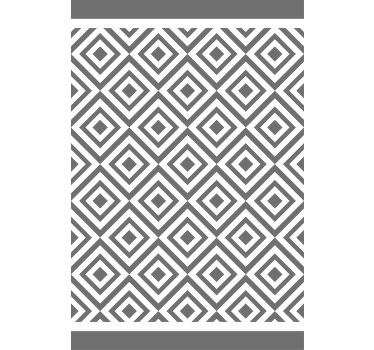 šedý a bílý geometrický vzor severská roleta - TenStickers