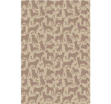 Stores enfants Incroyable modèle de chien sans couture - TenStickers