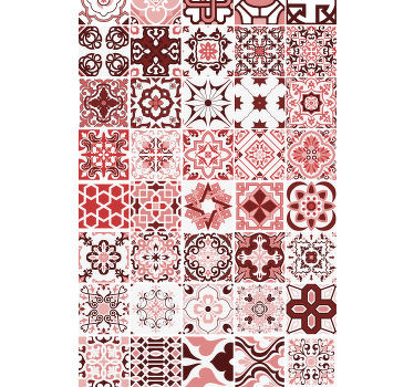 Estor enrollable textura patrones geométricos de mosaicos - TenVinilo