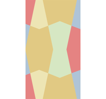 Geometriske pasteller monocolour rullegardin - TenStickers