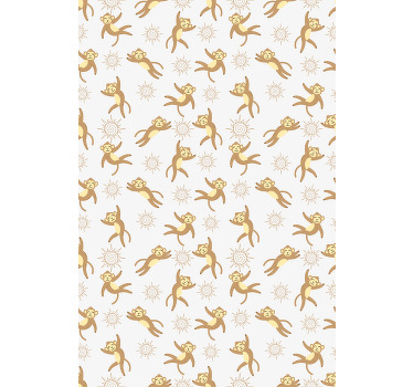 Store enrouleur animaux motif soleil singe - TenStickers