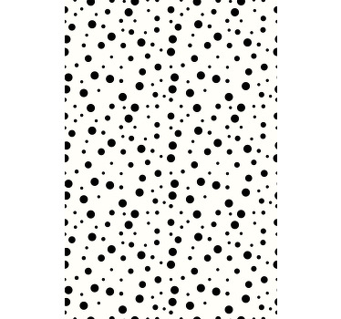 Black polka dots texture and pattern roller blind - TenStickers