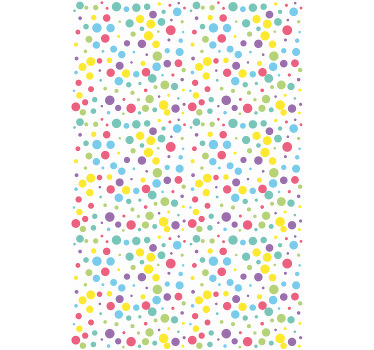 Colourful polka dot pattern Modern blind - TenStickers