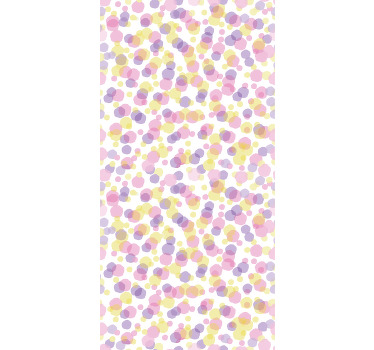 Blødt cirkelmønster monocolour rullegardin - TenStickers