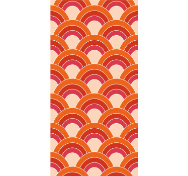 Geometric petals pattern Original roller blind - TenStickers