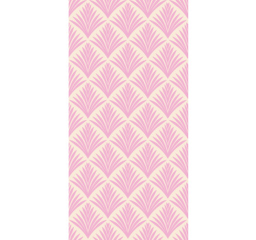 Cortina roller flores elegante patrón de palma - TenVinilo