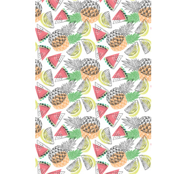 Letné ovocie pestrý vzor moderná roleta - Tenstickers