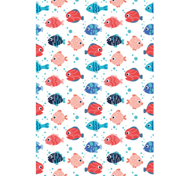 Rolo zavjese životinje šareni uzorak ribe - TenStickers