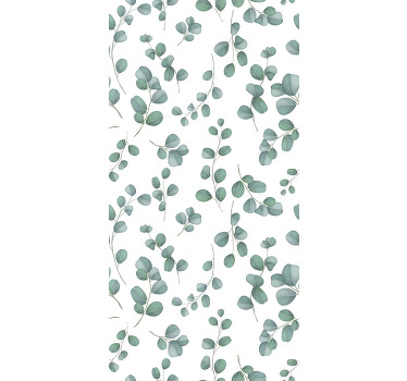 Store enrouleur salon motif de feuille d'eucalyptus - TenStickers
