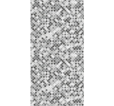 Gray tones squared pattern Elegant blind - TenStickers