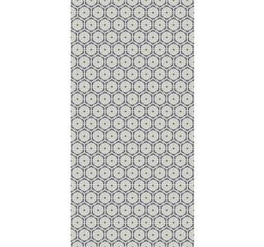 Ornamental gray pattern Bathroom blind - TenStickers