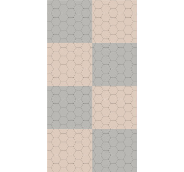 Rollo Fenster Elegant sechseck-musterblöcke - TenStickers