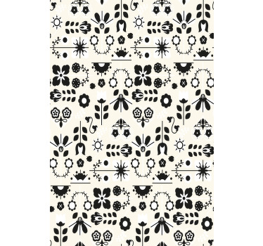 Charmante bloemenpatronen rolgordijn bloemen - TenStickers