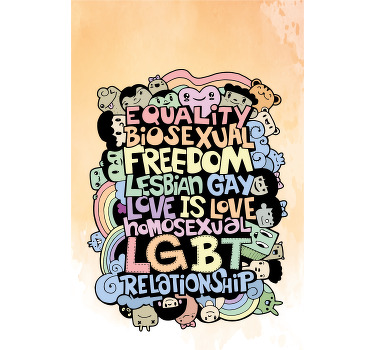 Rollo Fenster Spruch lgbtq+ liebesbekundung - TenStickers