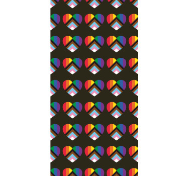 Rollo Fenster Spaß lebendiges herzmuster - TenStickers