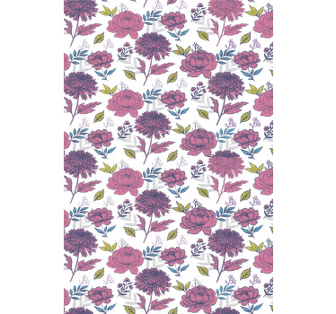 Cortina roller flores tema floral de flor - TenVinilo