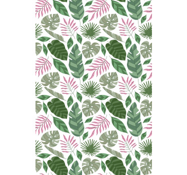 Tenda a rullo fiori e piante Piante da giardino minimaliste tropi - TenStickers