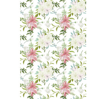 Rollo Fenster Elegant einfaches blumenarrangement - TenStickers