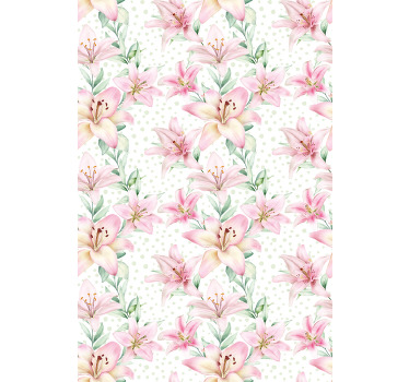 Rollo Fenster Blumen und Pflanzen zarte florale eleganz - TenStickers