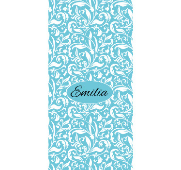 Personalized Flower Motif floral blind - TenStickers