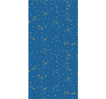 Rollo Fenster Blau konstellationsmusterdesign - TenStickers