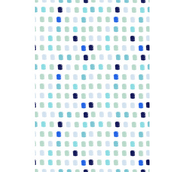 Pinceladas em diferentes tonalidades nórdicas cegas. Fundo branco com padrão de pontos de esquema de cores azul. Obtenha com remessa imediata.
