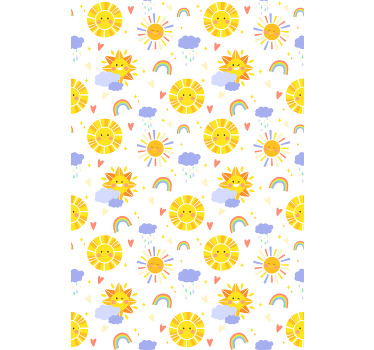 Sunny Clouds and Rainbows blind children - TenStickers