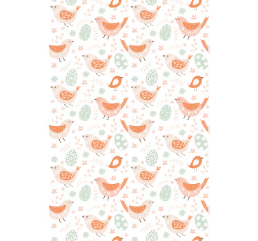 Store enrouleur animaux oiseaux et œufs - TenStickers