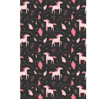 Rollo Fenster Kinderzimmer süße rosa einhörner - TenStickers