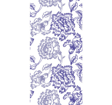 Estor enrollable flores elegante tema floral - TenVinilo