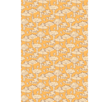 Rollo Fenster Blumen pilz-muster-design - TenStickers